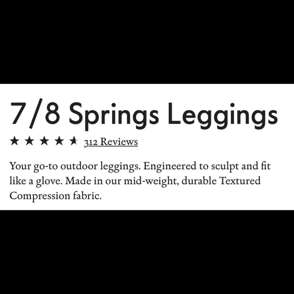 OUTDOOR VOICES “Springs Legging” - Size: Medium - Picture 5 of 6